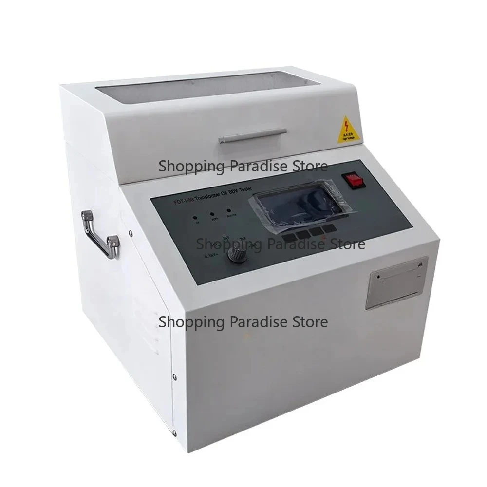 D877 Portable Insulation Oil Dielectric Strength Tester 80KV 100KV FOT-I Transformer Oil BDV Testing Kit for Electrical Engineer