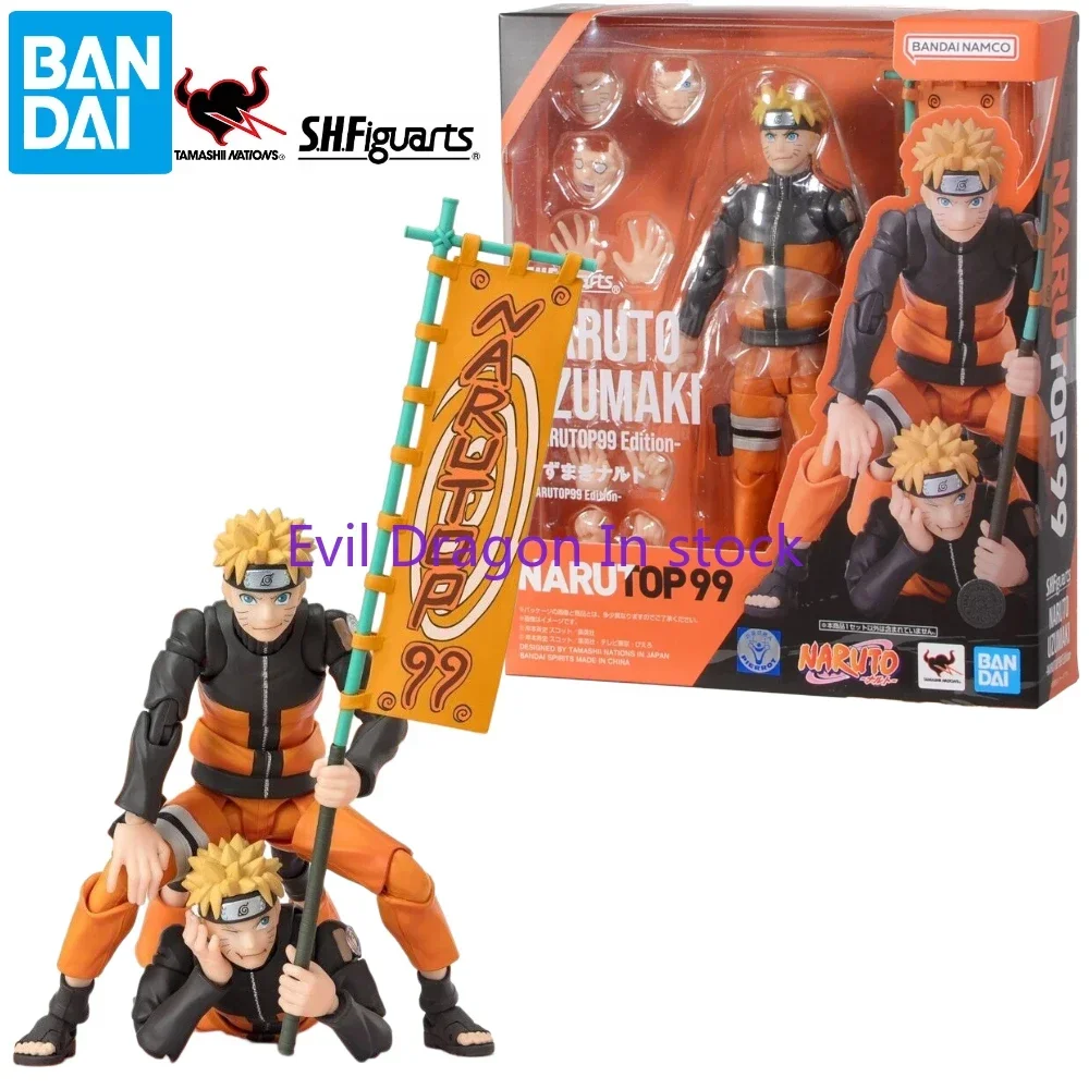 В наличии Bandai S.H.Figuarts Shf Naruto Top 99 Uzumaki NARUTOP 99 Edition, экшн-фигурка, Коллекционная игрушка в подарок