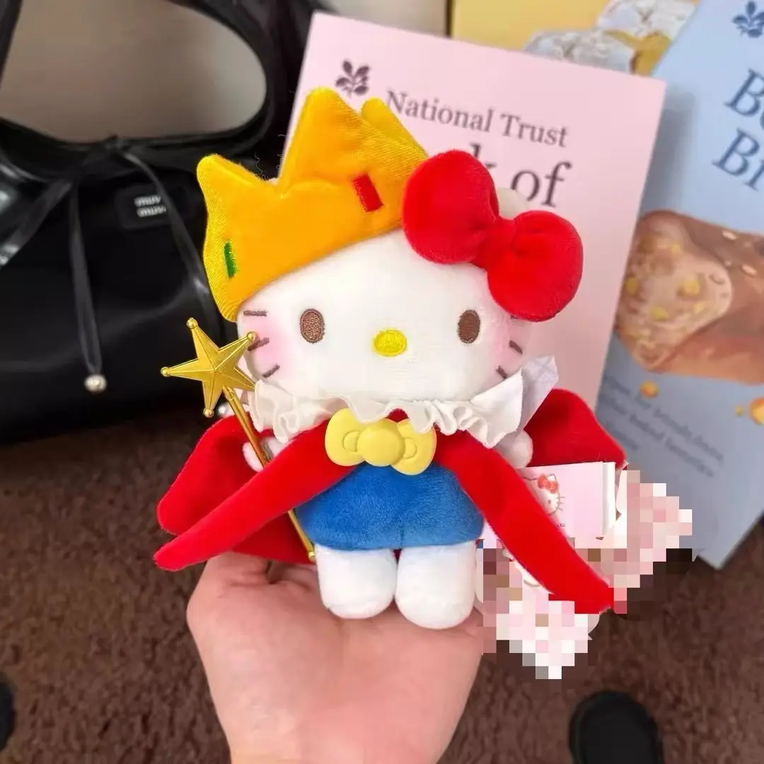 

Sanrio Hello Kitty Wishing Star King Plush Keychain,Kawaii Cartoon Stuffed Doll Backpack Pendant, Cute Toy Gift for Anime Lovers