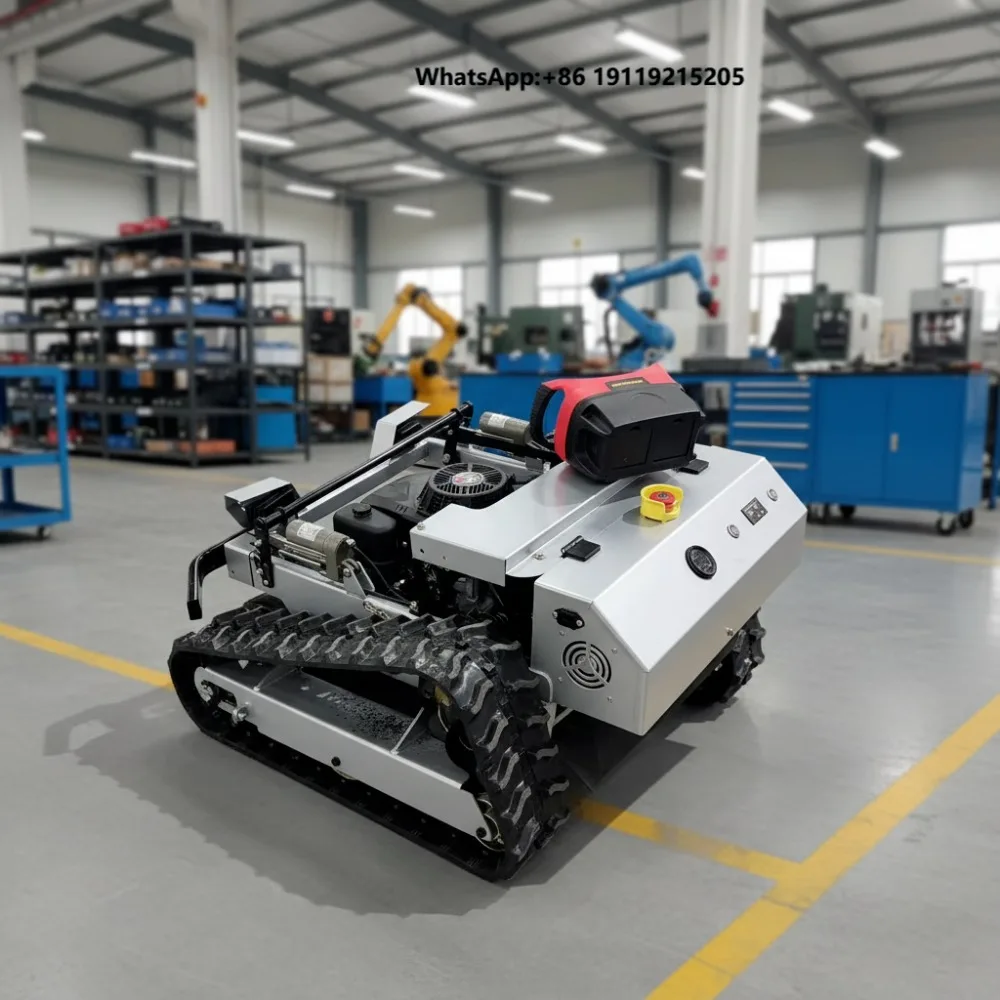 Wholesale Riding Automatic zero Turn Crawler Grass Cutter Remote Control Lawn Mower for Garden