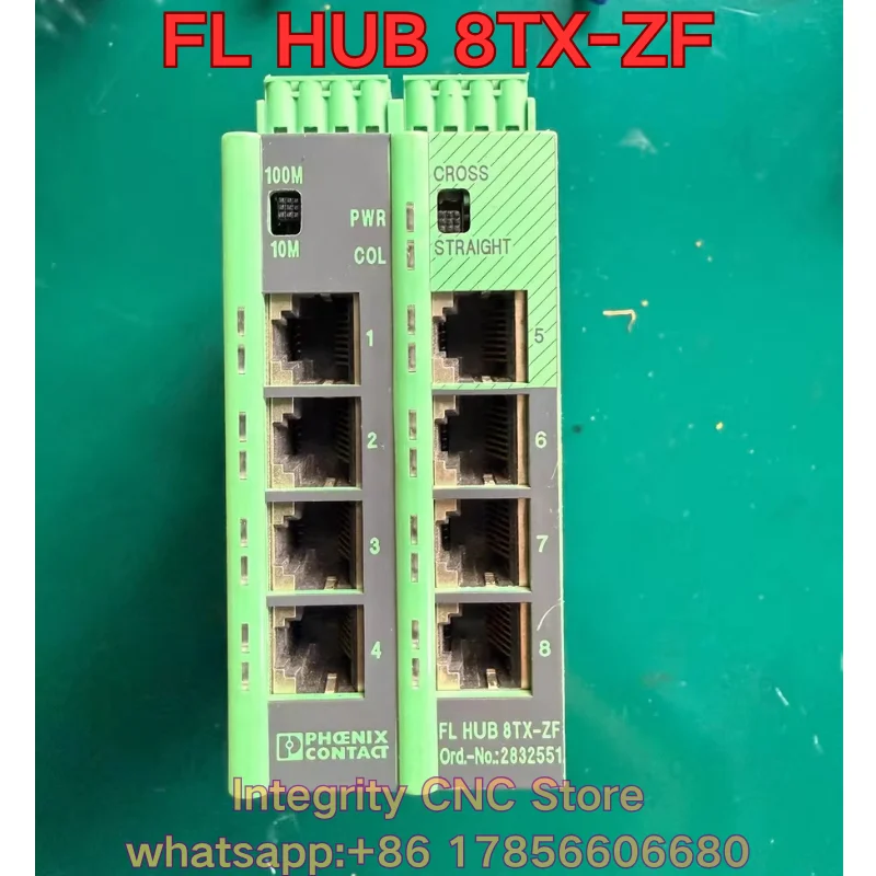 Second-hand FL HUB 8TX-ZF fiber optic data switch function test is normal 2832551