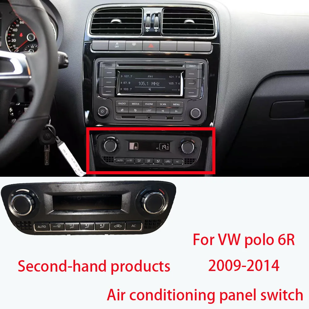 

Панель управления кондиционером LINGJIE для VW Polo 6R 2009-2014, переключатель кондиционера, панель управления климат-контролем 6R0907044F