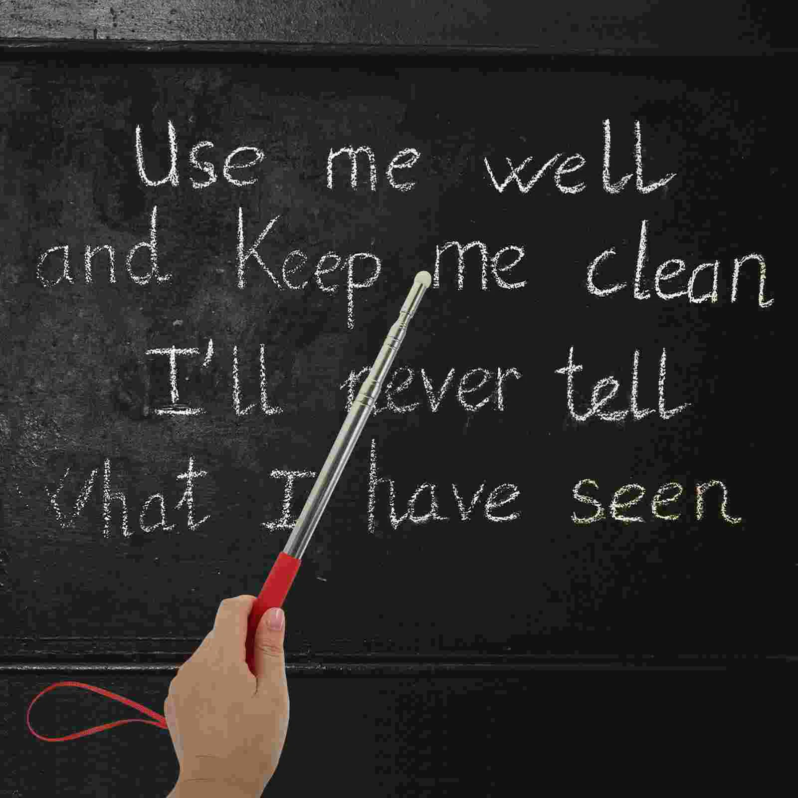 White Board for Kids Whiteboard Pointer Pen Presenter Classroom Mini Hand Extendable Red Telescopic Retractable Child