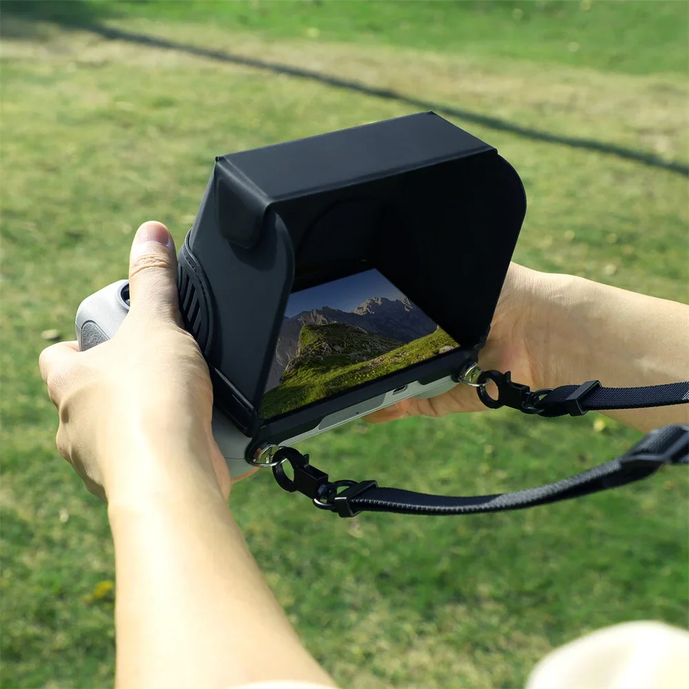 Controle remoto Sun Hood para DJI Air 2S, Mini 3 Pro, Mavic 3, Clássico Dobrável Pára-sol Magnético, Suporte do telefone, Mini 3 Pro Acessórios