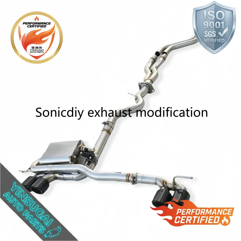 Cuski High Grade Sport Valve Four Tip Catback Exhaust for BMW 135i E82 E87 E88 3.0T N54 2007-2012