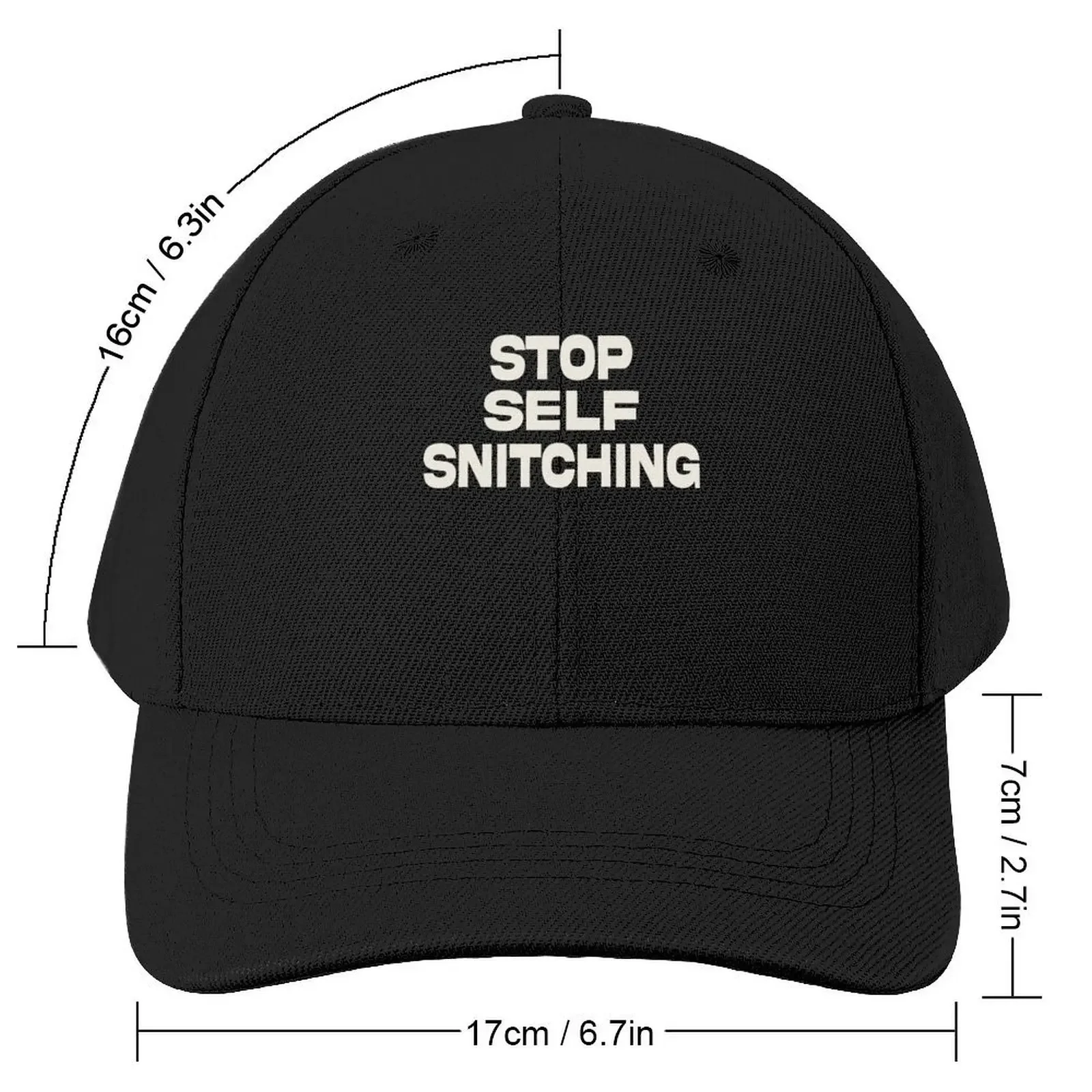 Stop Self Snitching Baseball Cap Luxury Cap Sun Hat For Children Men's Hats Women's