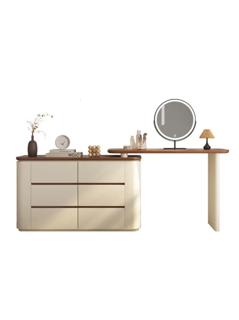 CX vanity table, dressing table, dressing cabinet, integrated bedroom, modern solid wood, vintage bay window