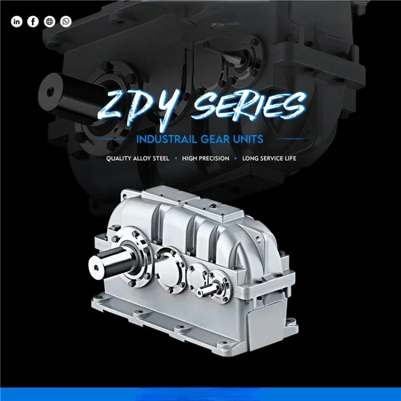 Speed Reduction Gearbox Cylindrical Helical Gear Box Mining Gearboxes