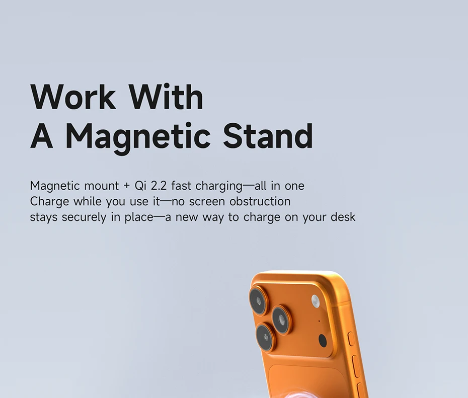 Hagibis Dual-Sided Magnetic Wireless Charger Qi2 25W