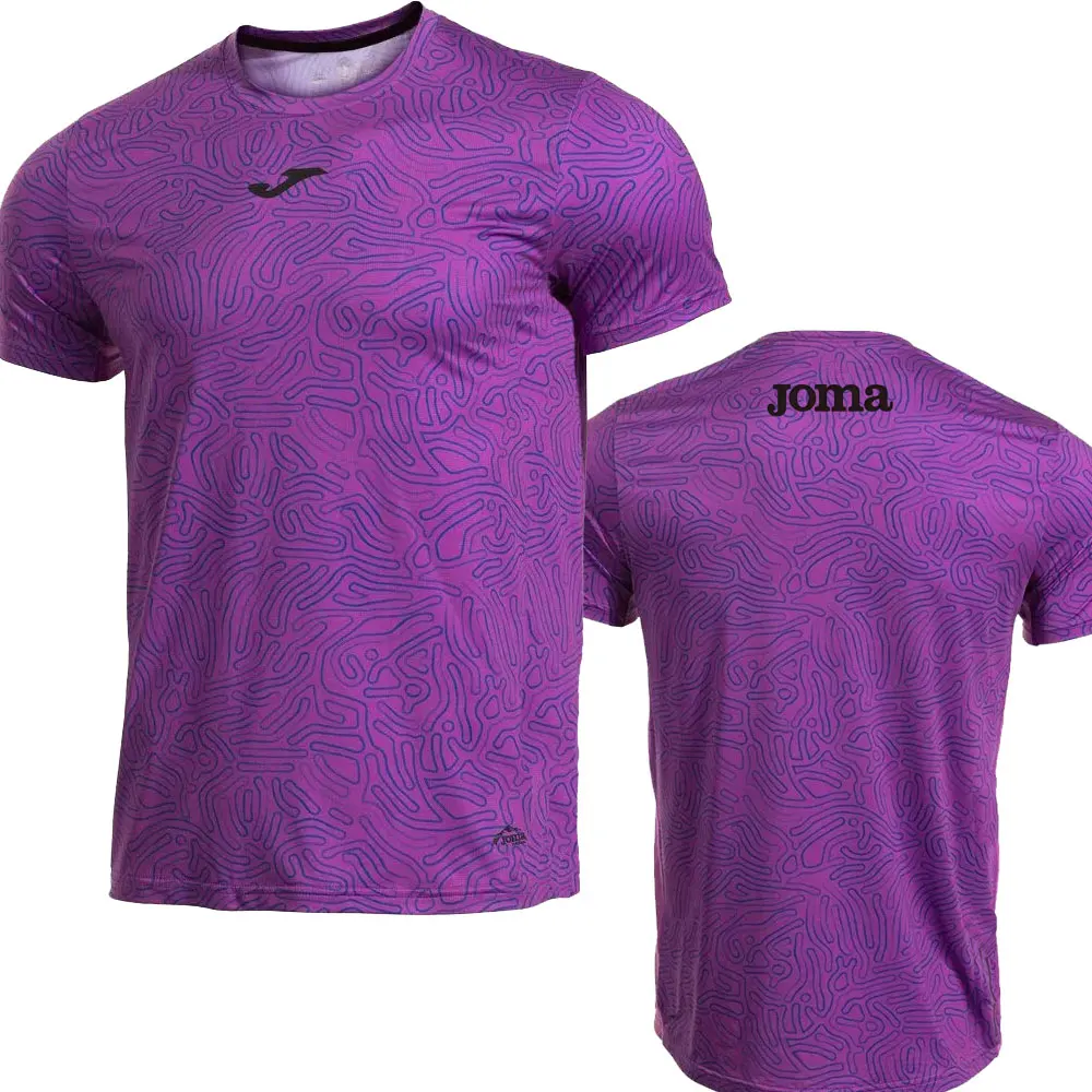 JOMASummer Men's Short-sleeved Running T-shirt ComfortableQuick-drying Breathable Spanish Marathon Outdoor 3D Printed Sweatshirt