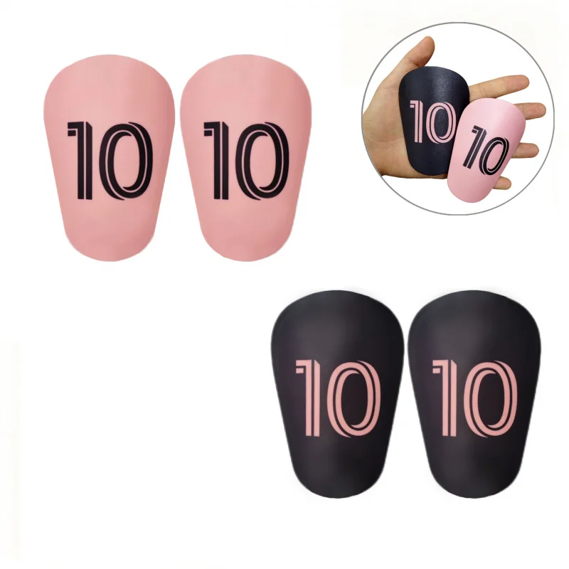 Slip In Mini Vintage Sketch Digital Number Printed Soft EVA Shockproof Soccer Shin Guards For Adult Youth Training Competition