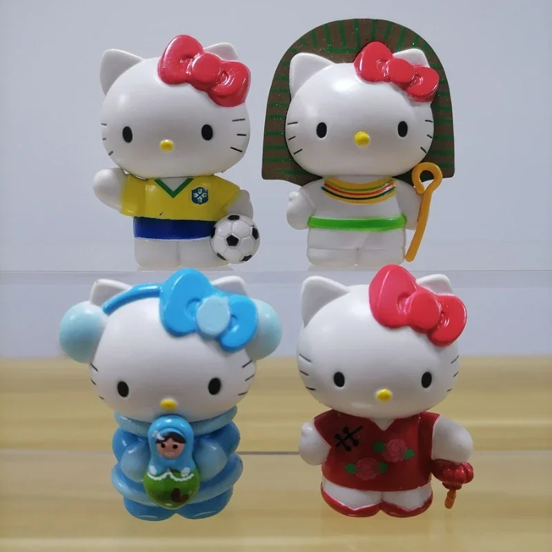 Anime Sanrio Hello Kitty Figure KT Cat Cute Kawaii Dolls Model Toys Children Christmas Gifts Desktop Decoration