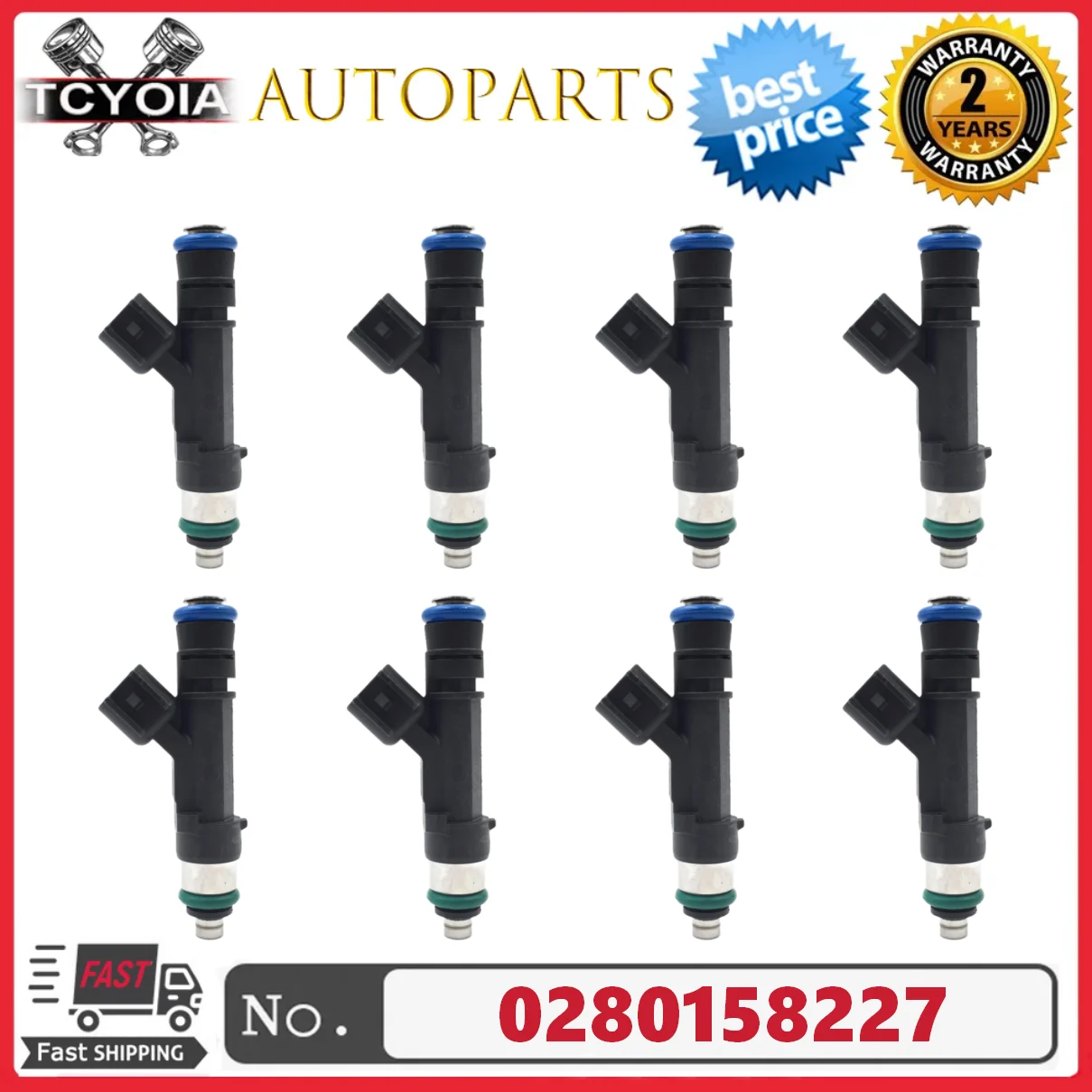 

8 шт./лот топливные форсунки 0280158227 для Ford Mustang GT F150 5.0L V8 2011-2017