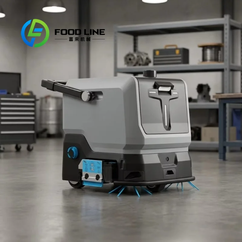Intelligent Unmanned Scrubbing Robot with HEPA Filter & Replaceable Brushes 3-in-1 Cleaning App-Controlled for Commercial Floors
