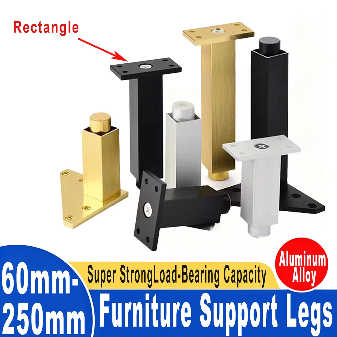 Aluminum Furniture Support Furniture Feet Cabinet Feet Cabinet Cabinet Table Legs Coffee Table Bed Beam Reinforced Heightened