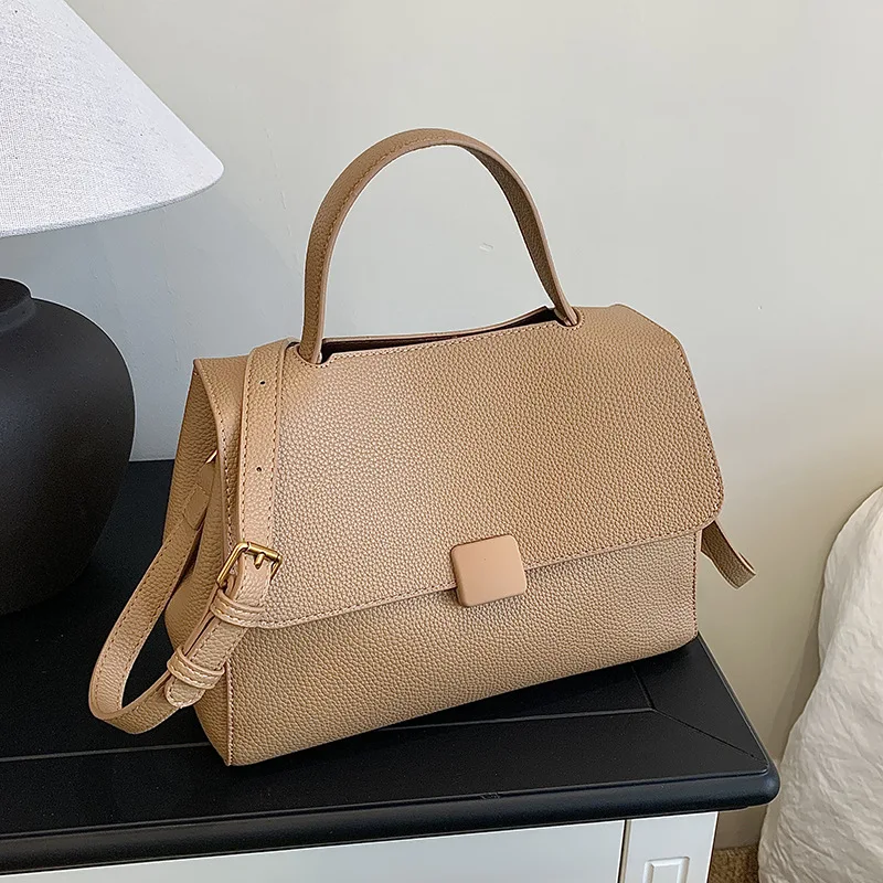 

2025 New Lychee Grain Top Handle Bag for Women, Textured Luxury Tote, Sophisticated Shoulder Purse, Spacious & Elegant​