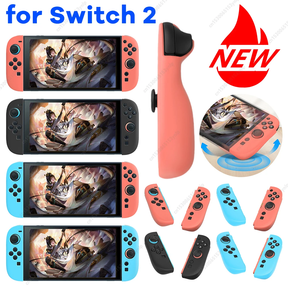 For Switch 2 Joy-Con Controllers Handle Silicone Case Anti-Slip Silicone Protective Cover Protective Case for NS 2