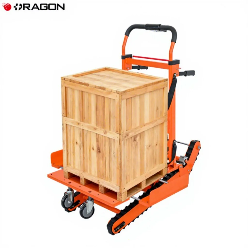 2025 New Foldable Electric Stair Climbing Trolley for Easy Cargo Transportation