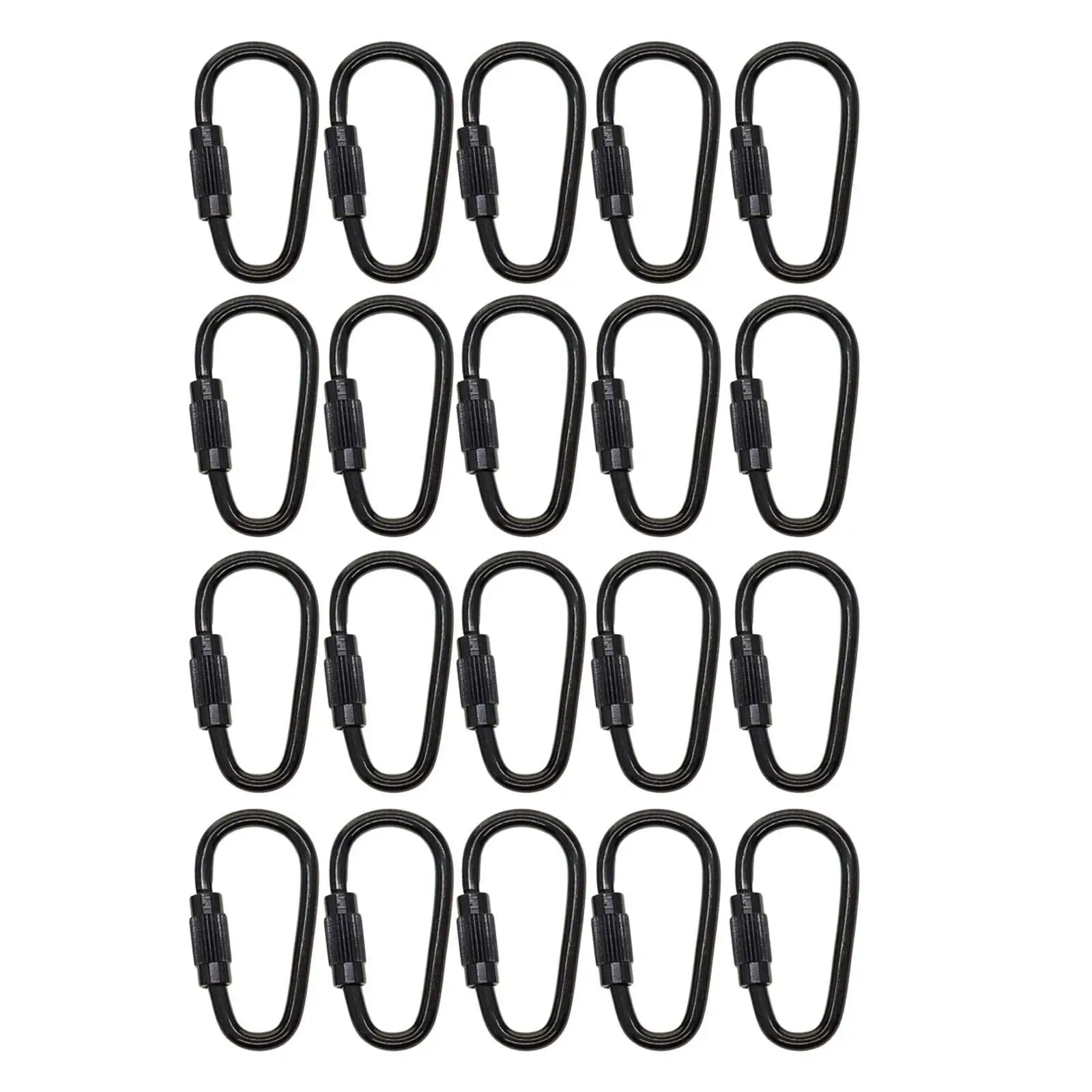 20 Pieces Small Locking Carabiner Clip 1 inch Mini Carabiner Clip for Keys