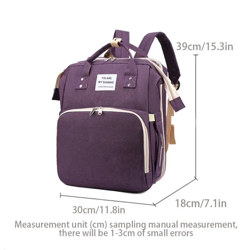 A Large-capacity Outdoor Fashion Foldable Crib High-quality Mummy Bag Upgraded Sunshade Maternal And Baby Bag