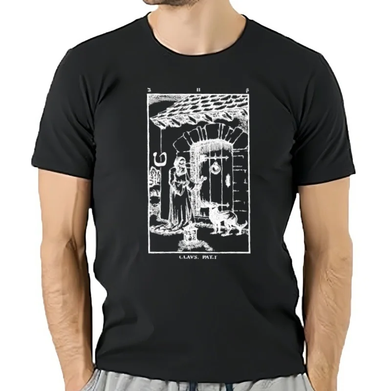 Camiseta con grabado LCF de la novena puerta, unisex, algodón, segunda puerta al reino de las sombras, réplica de manga larga