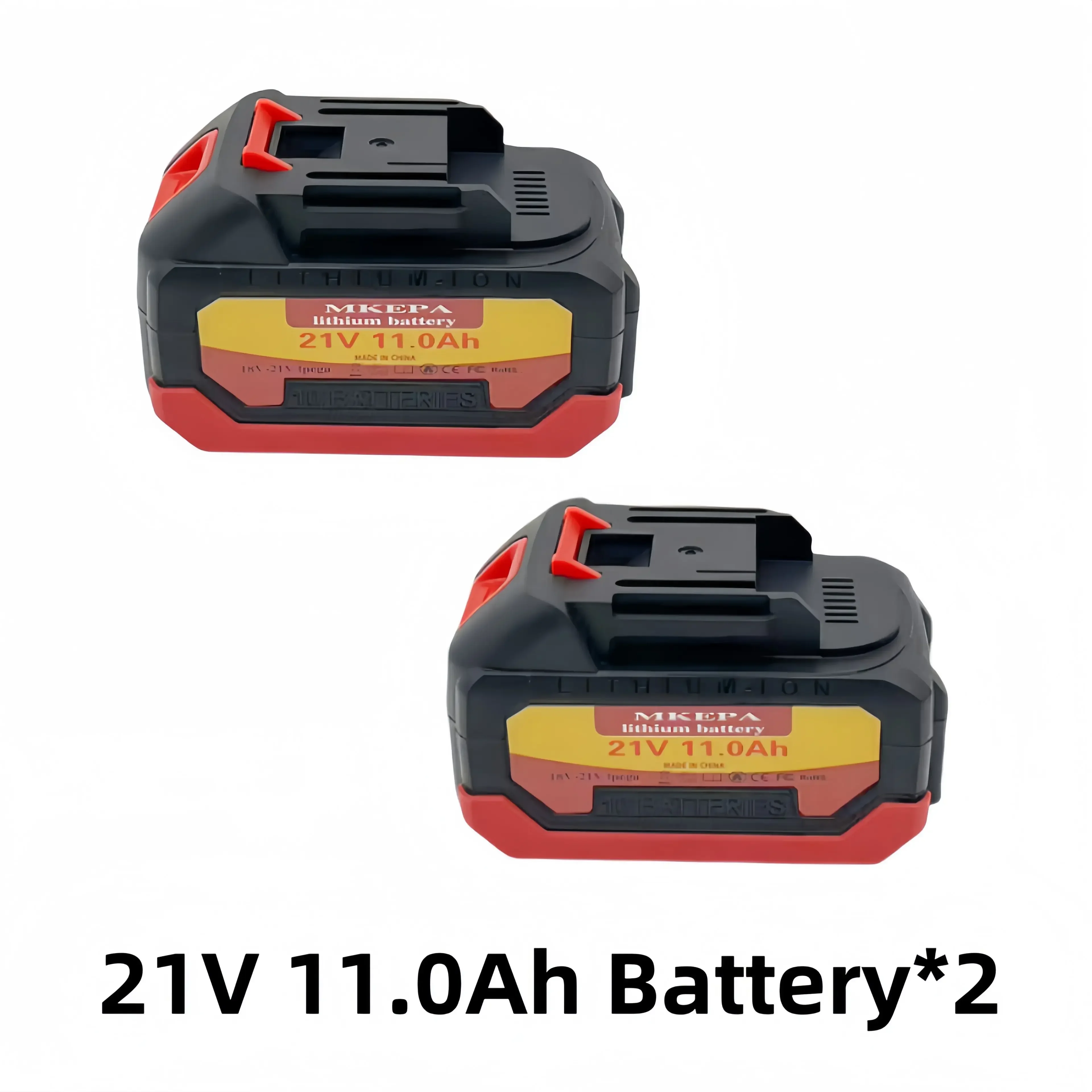 21V lithium-ion large capacity 11000mAh rechargeable battery, can be used to replace power tool batteries