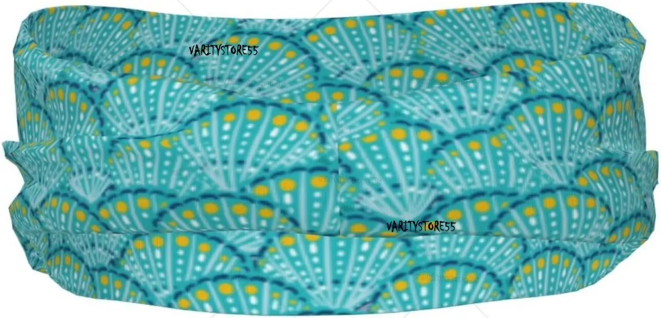 美しい貝殻プリントスポーツヘッドバンド男性用女性再利用洗浄メンズヘッドバンドスウェットバンドランニングヨガフィットネスワークアウト