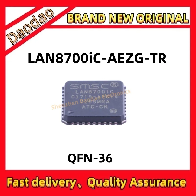 

Quality Brand New LAN8700iC-AEZG-TR LAN8700iC-AEZG LAN8700iC LAN8700 LAN IC Chip QFN-36