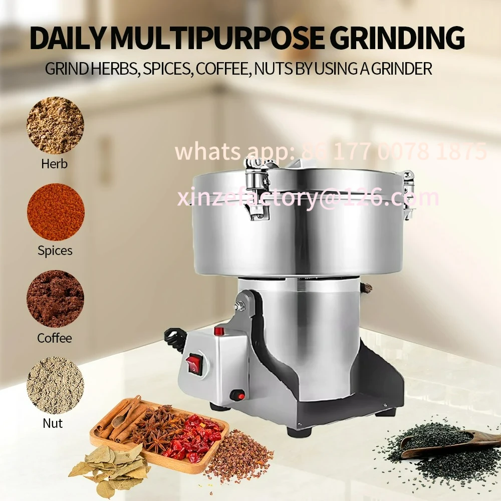 Customizable 5000g Commercial Heavy Duty Rice Corn Flour Mills Food Grain Flavors Grinders Kitchen Grinders