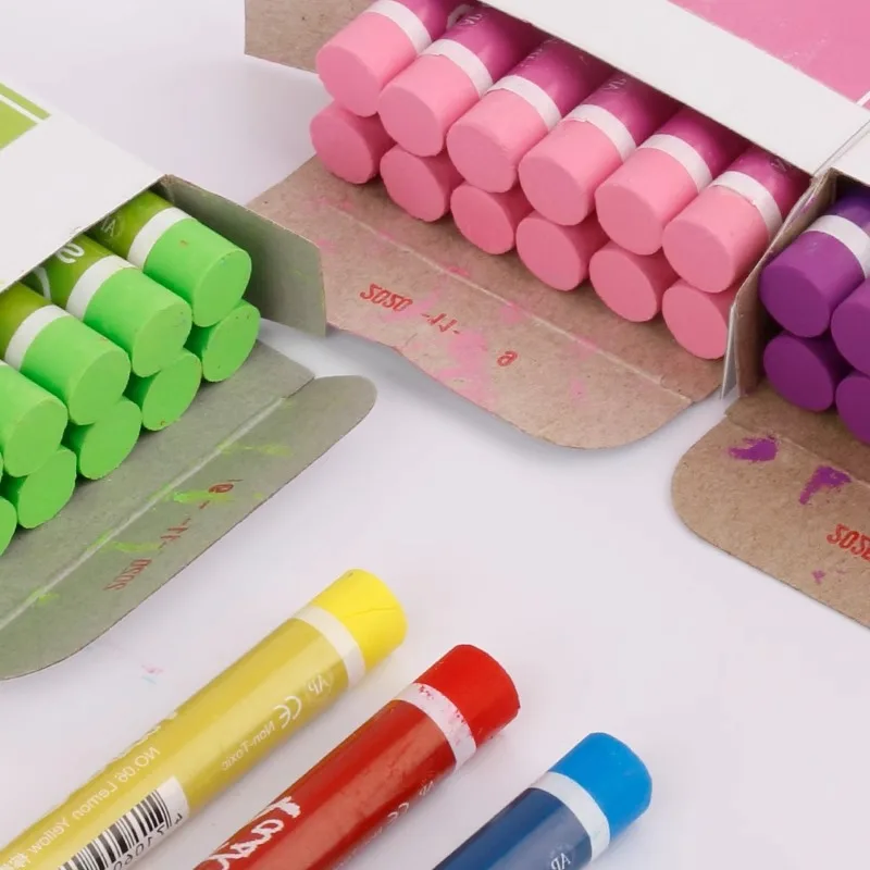 

12pcs Monochrome Oil Pastel Crayon Set Coloring Smoothly and Strongly Covered for Children's Painting School Art Teaching
