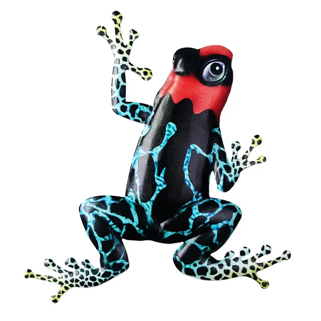 Frog Colorful Statue,Ornaments Anti-Rust Metal,Easy Install Sculpture Hanging