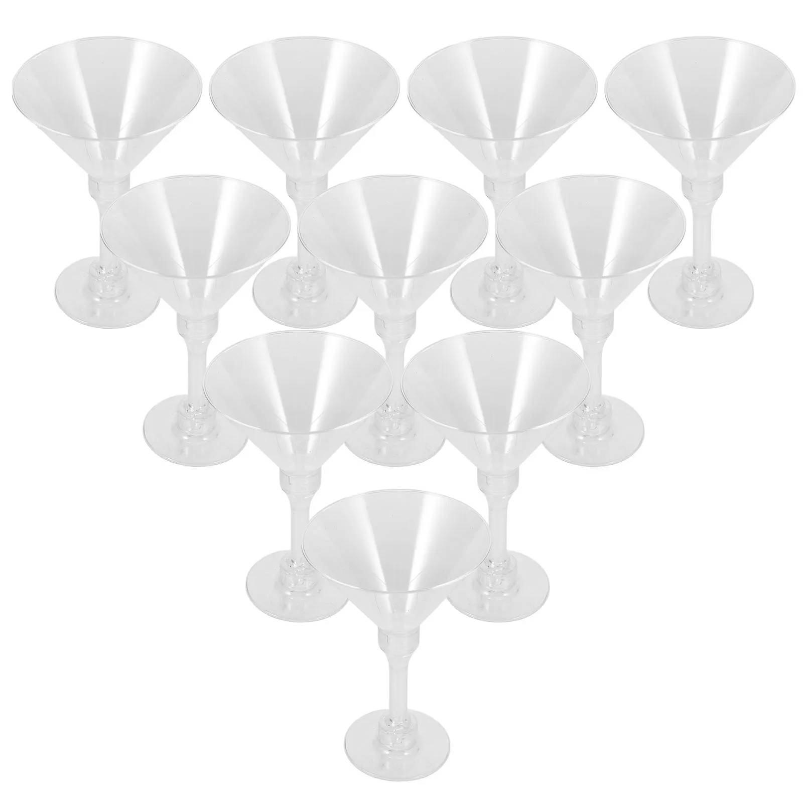 

10pcs Highball Wine Goblet Unique Plastic Margarita Glass Frosted Red Wine Cup For Home Party Wedding Cocktail Bar Use