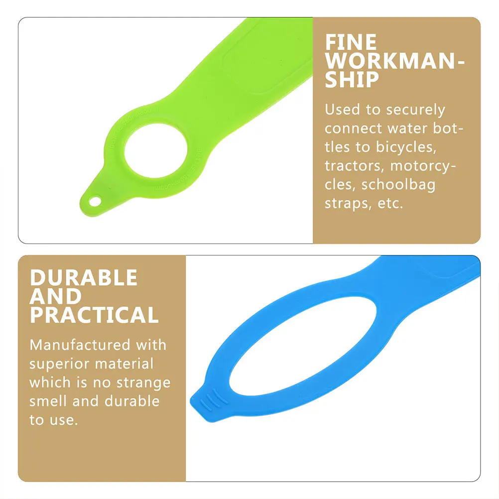 

8Pcs Silicone Water Bottle Carriers with Good Elasticity for Various Outdoor Activities Water Bottle Handle Strap