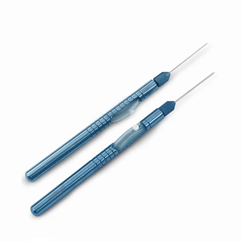 

Ophthalmic Microinstruments Titanium Eye Flute Needle Straight Type (Rinsing Class) With Silicone Tube 20G23G25G