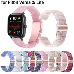 Resin Band for Fitbit Versa/Versa 2 /Versa Lite/Versa SE Bands Strap Women Men Lightweight Versa Watchband Bracelet Replacement