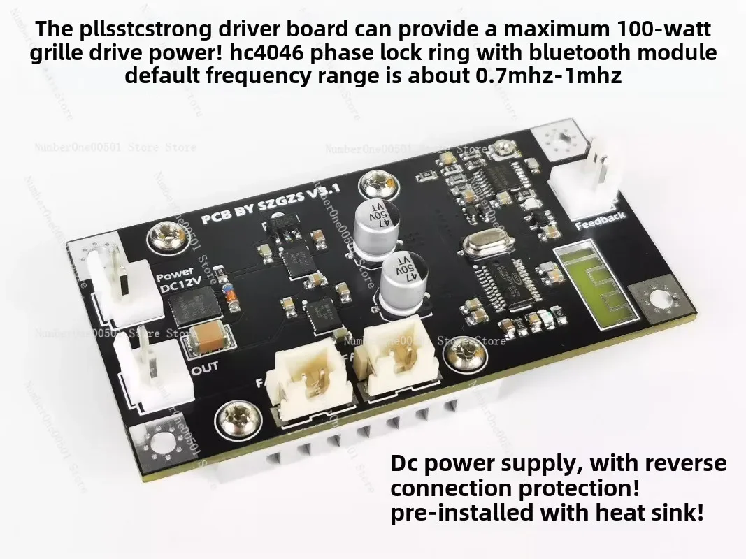 

Full Half Bridge Universal Phase-locked Loop Solid State Tesla Coil PLLSSTC Bluetooth Music Power Grid Driver Board