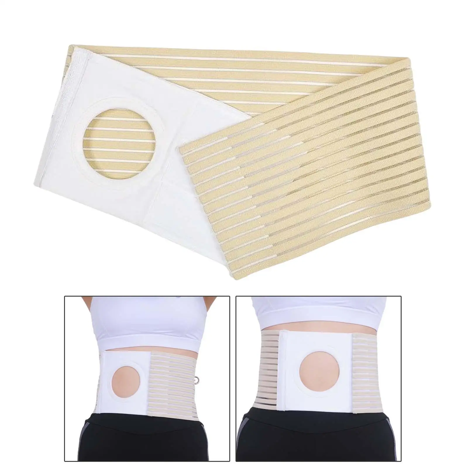 Elastic Ostomy Belt Summer Abdominal Band Compression Pads for Hernia and Stoma Bag Cover