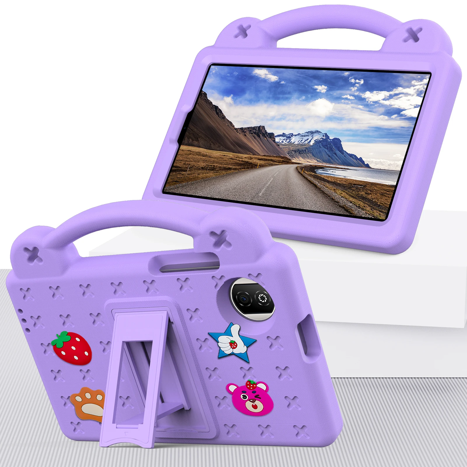 Kids EVA Case For Honor Pad X7 8.7 inch 2025 Shockproof Tablet Case Handle Stand with shoulder straps