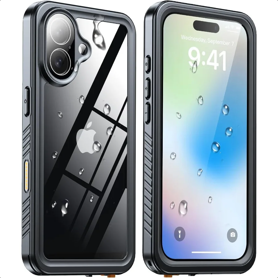 

ANTSHARE for iPhone 17 Case IP68 Waterproof Shockproof Case [Builtin Screen Protector] 12 FT Military Dropproof Full Body Heavy