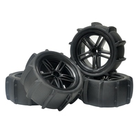 4Pcs 115Mm Snow Sand Tire Tyre Wheel for Xinlehong 9125 9116 XLF X03 X04 124019 104001 104009 RC Car Parts