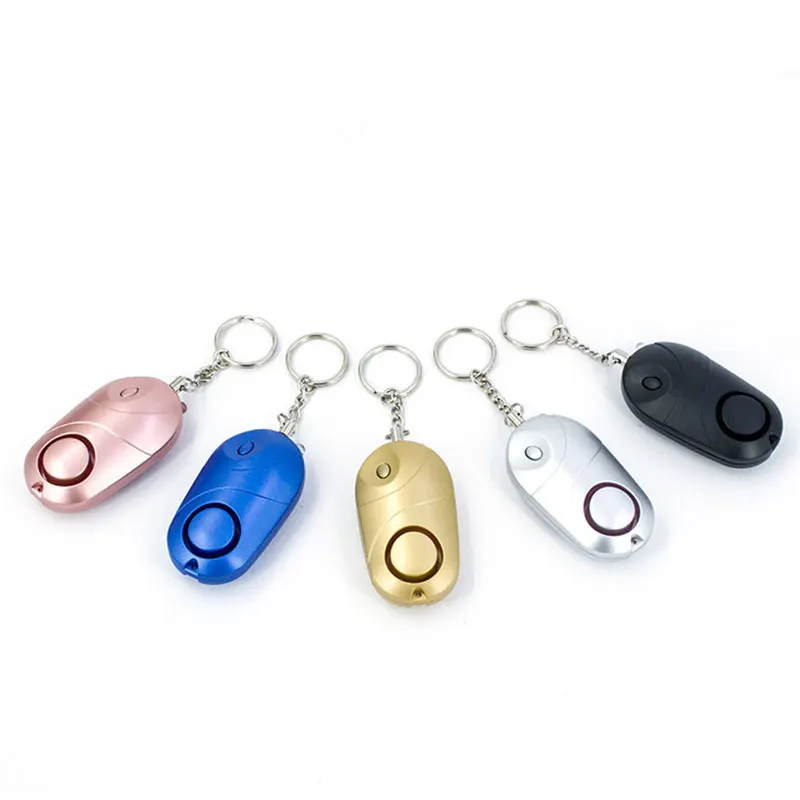 50Pcs 개인 경보 130dB 자기 방위 경보 Keychain 안전한 소리 개인 안전 경보 긴급