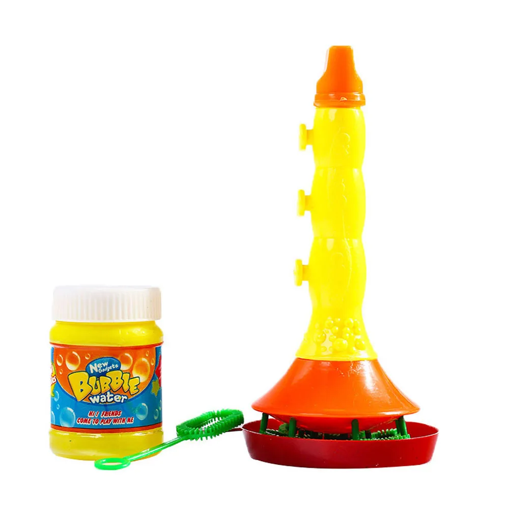 

2Pcs Kids Bubble Machine Musical Instrument Shape Bright Colors Easy Indoor Outdoor Party Favor Gift