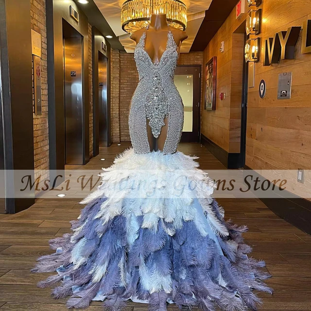 Rhinestone mermaid prom dress store