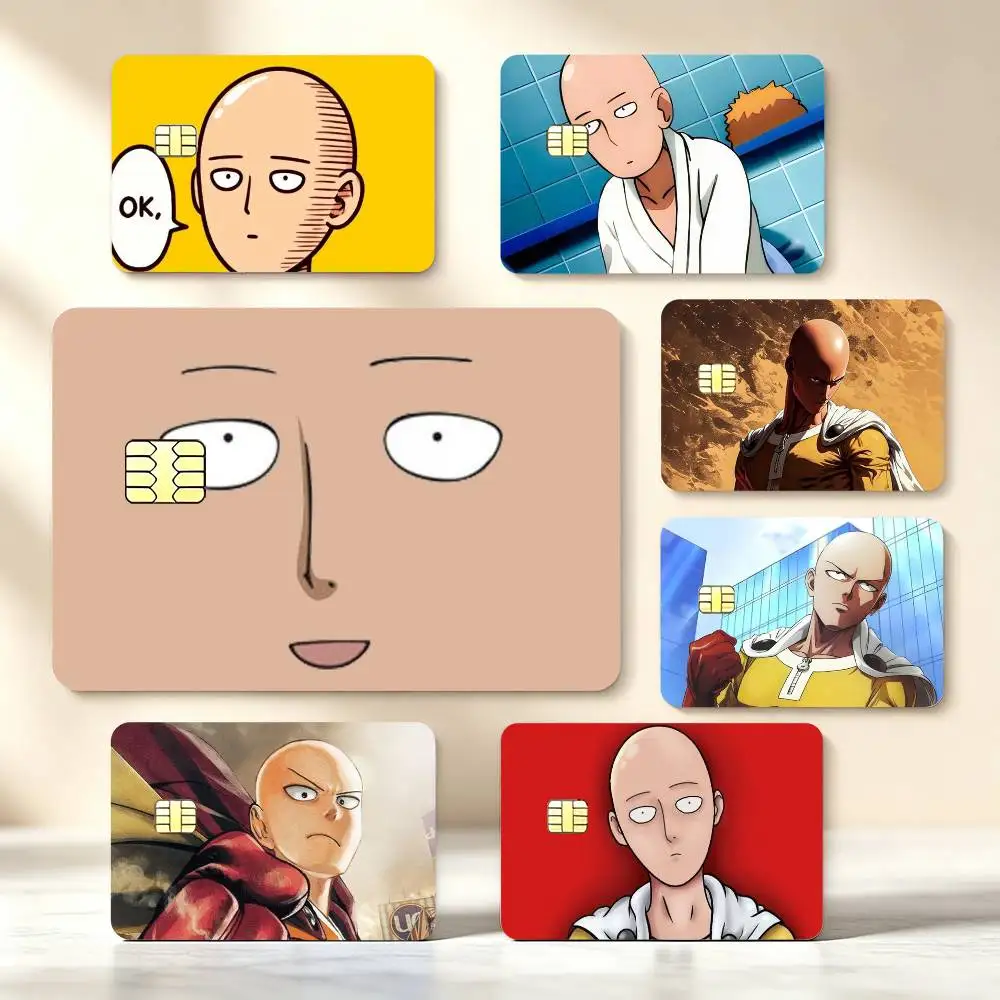 Anime O-One P-Punch Man High‑Def Game Chip Decals Credit Card Tiny Waterproof Vinyl Decor Practical Present