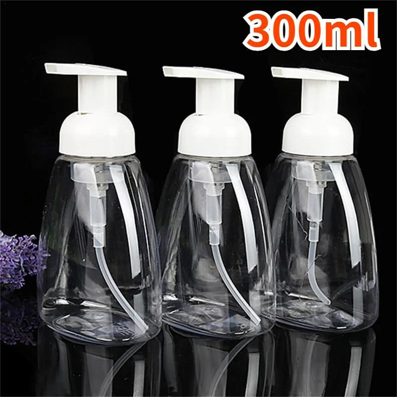 300ml 1 pz bottiglia di plastica pompa di schiuma bottiglia di pulizia boccetta sapone per le mani Dispenser di Shampoo Dispenser da viaggio