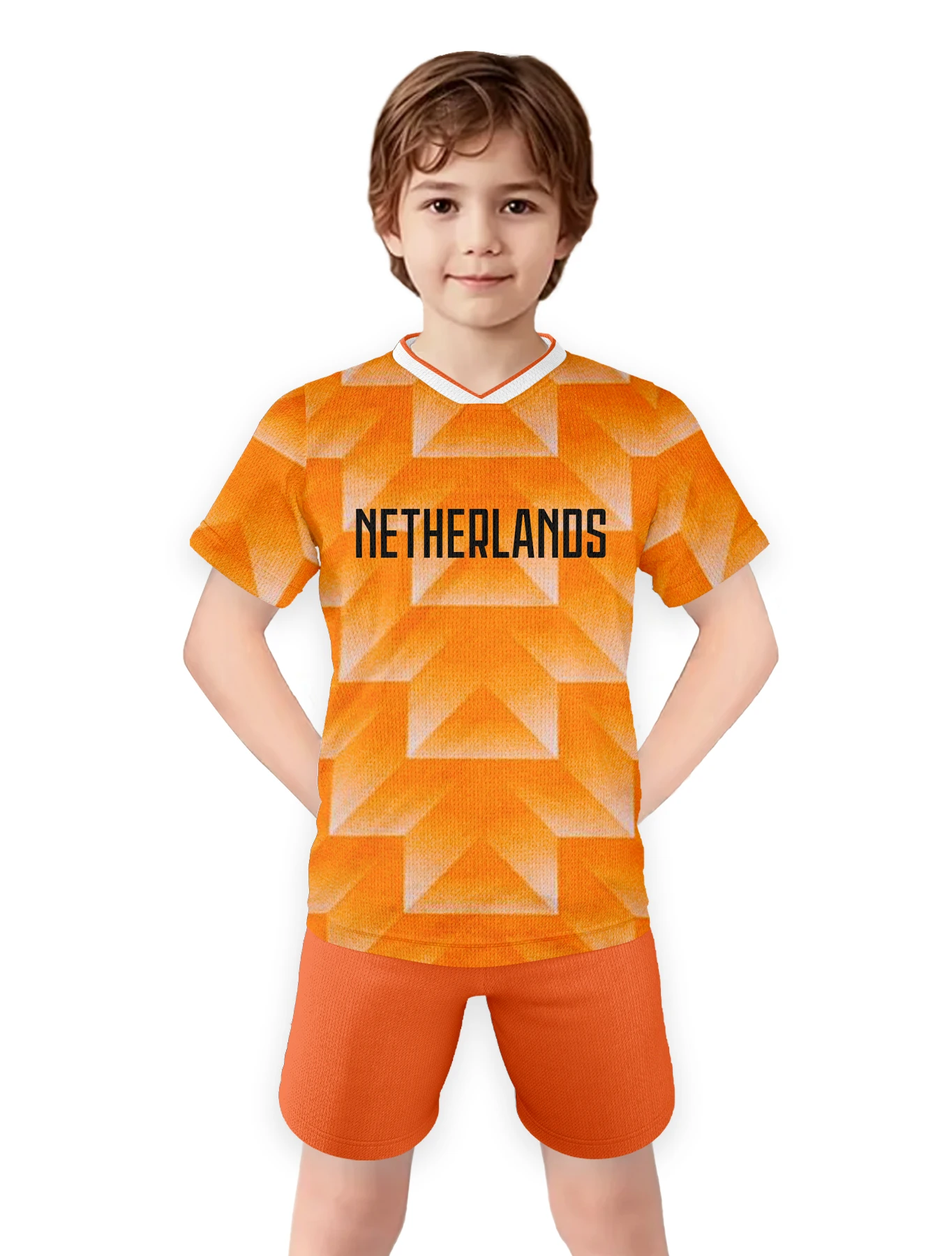 Soccer Jersey 2024 Netherlands Youth Practice Jerseys Football Uniforms Kids Football Shirts Summer Breathable Training Kit