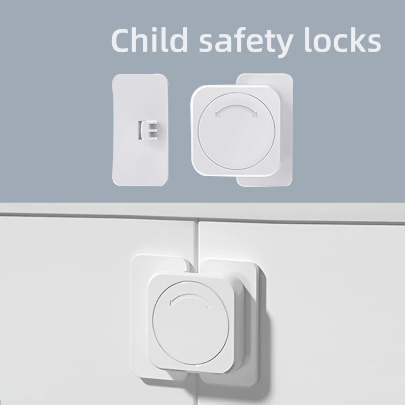 Children Safety Locks Refrigerator Door Lock Multi-function Baby Anti-Pinching Hand Home Cabinet Door Drawer Security Protector