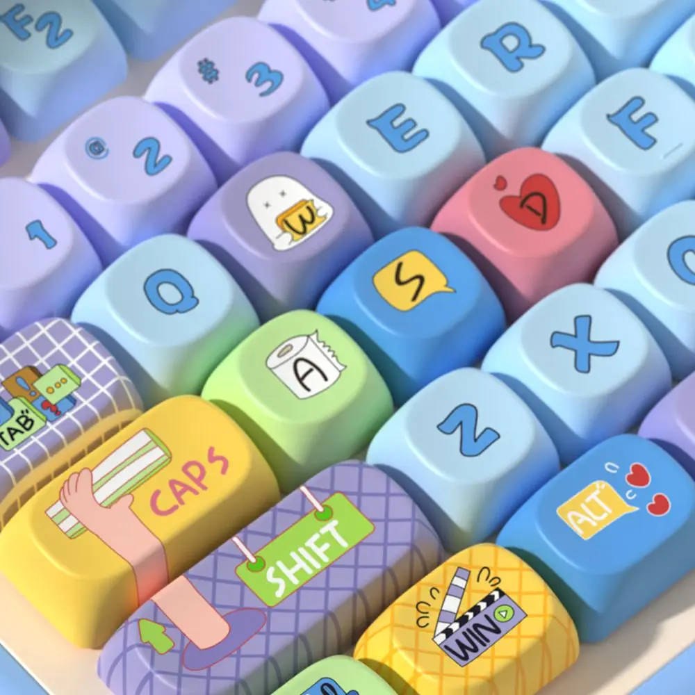 Work balls, original theme keycap MCA height, cute creative keyboard cap