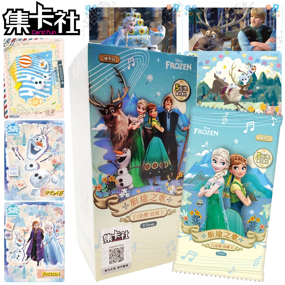 

CARD.FUN Genuine FROZEN Collection Card Magical Snow Princess Elsa Exquisite Craftsmanship Card Toy for Boys Girls Hobbies Gifts
