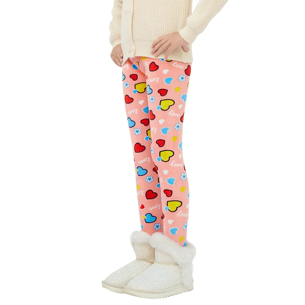 Girls Pants Autumn Winter Children Trousers Warm Leggings Thicken Velvet Star Print Kids Pants Baby Girl Keep Warm Legging 4-13